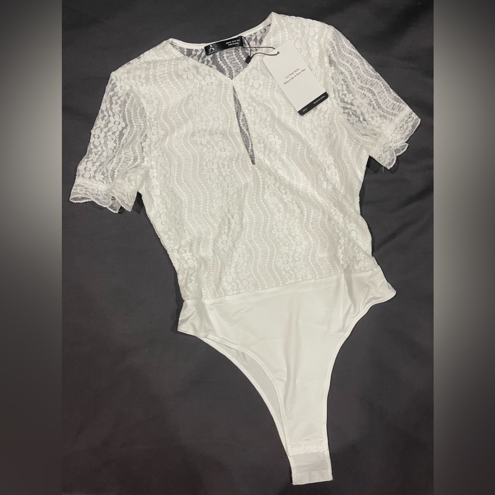 White Lace Bodysuit